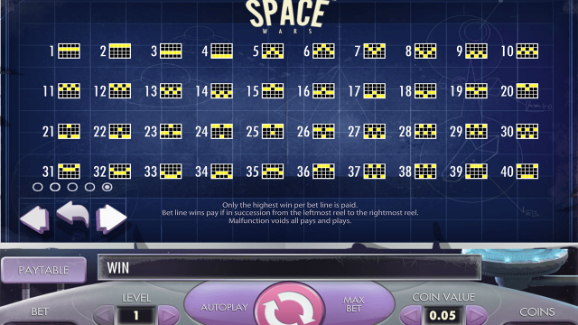 Игровой интерфейс Space Wars 7
